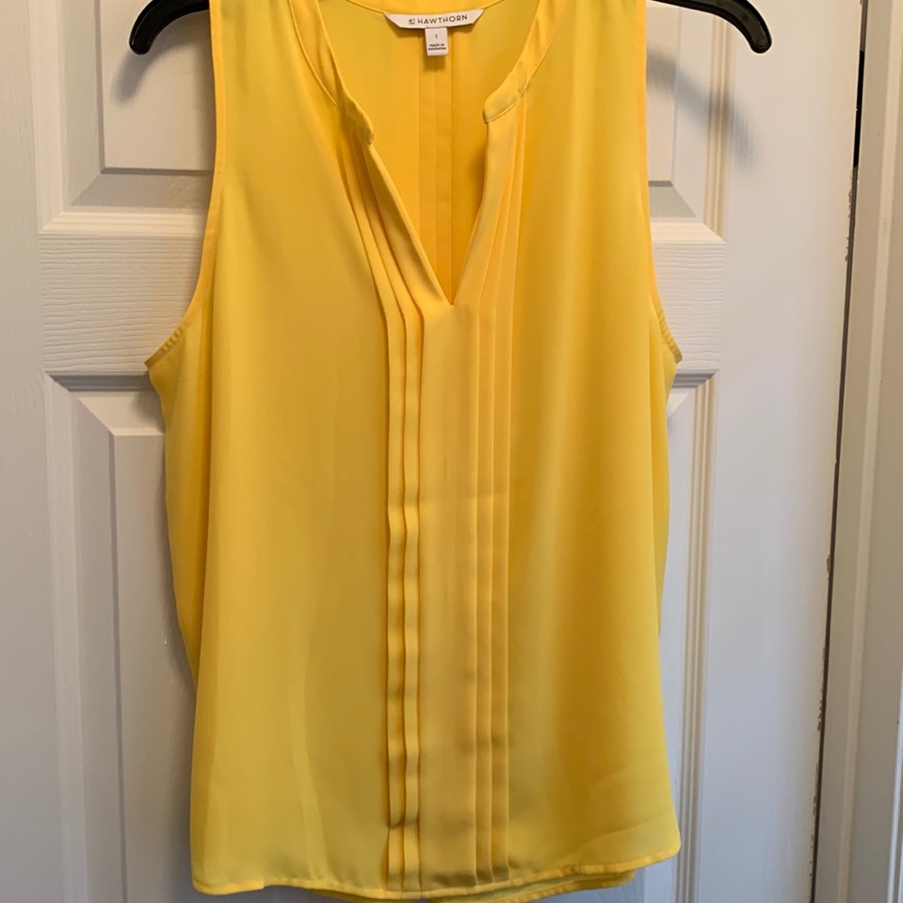 Never worn, 41 Hawthorn, Size Large, Yellow tank/tunic